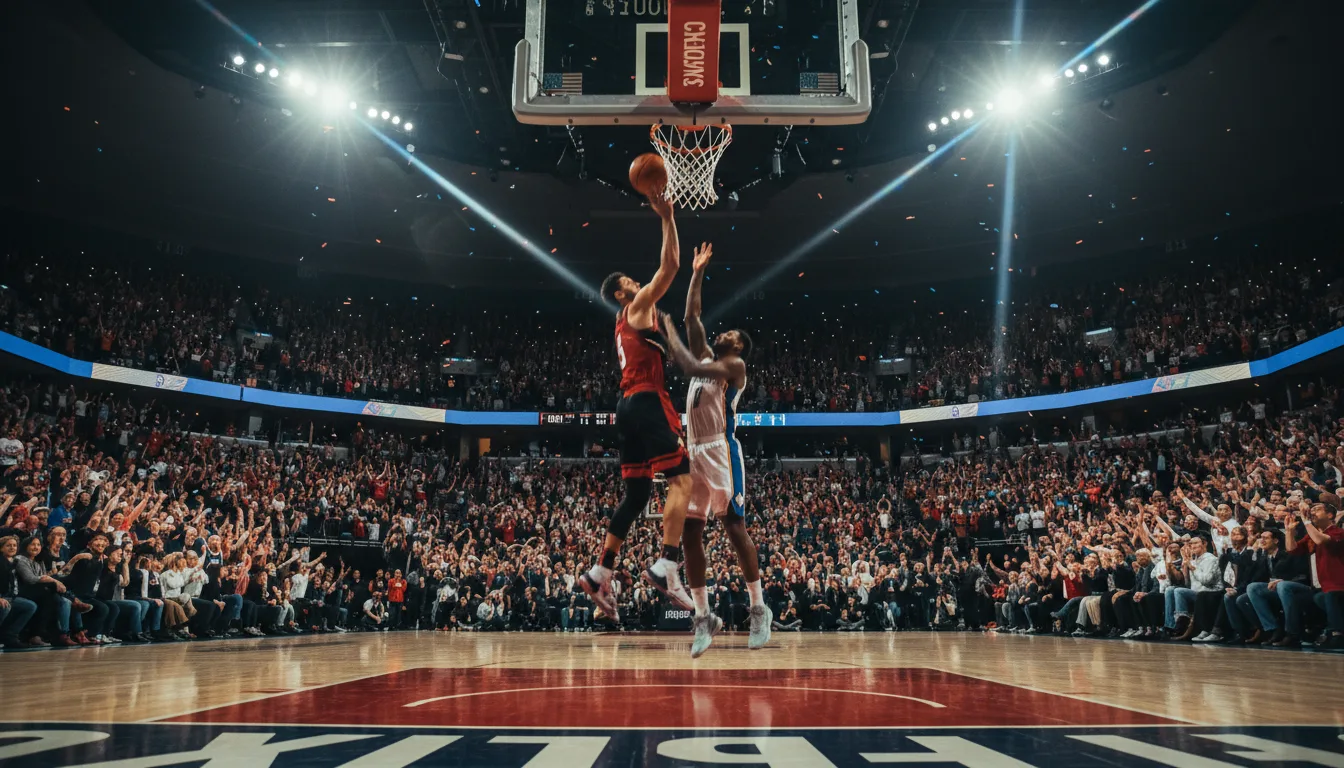 熱火隊中鋒阿德巴約在NBA比賽中防守對手