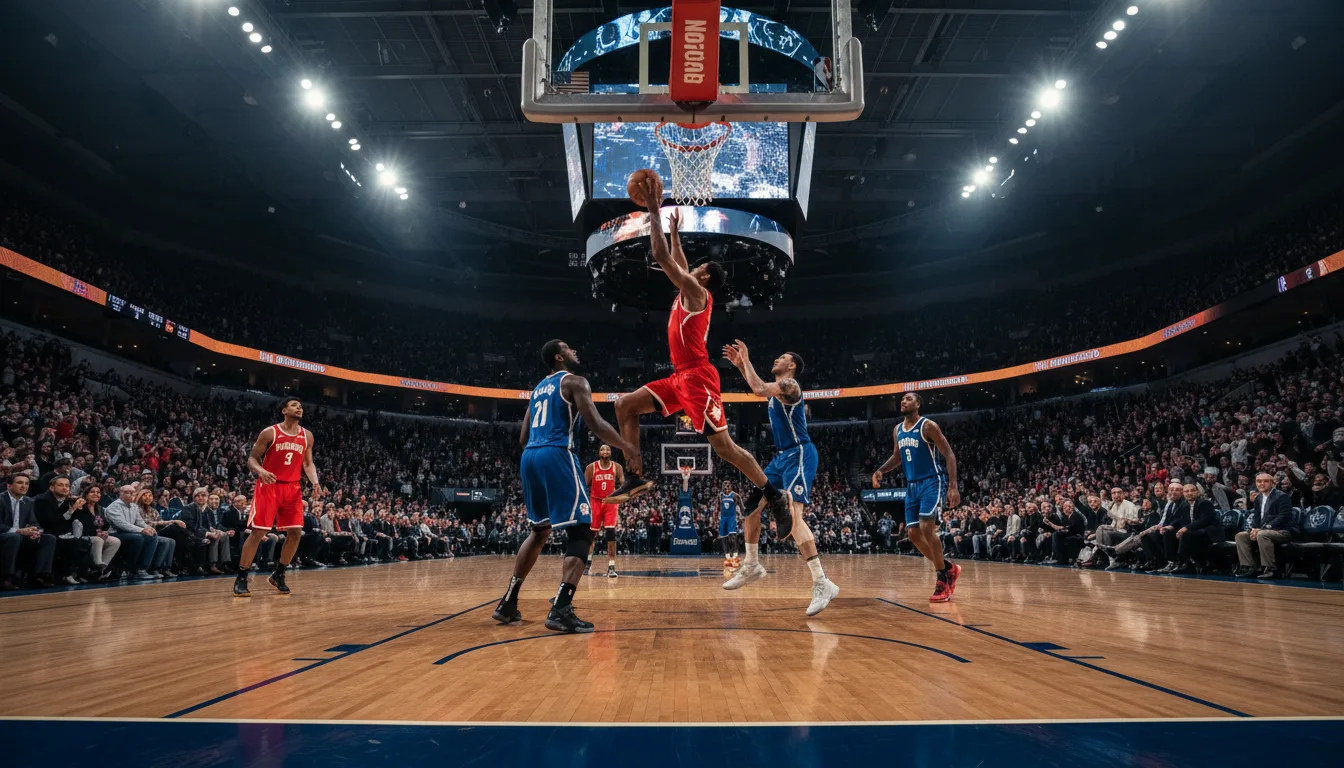 勒布朗·詹姆斯在 NBA 比賽中的對抗鏡頭