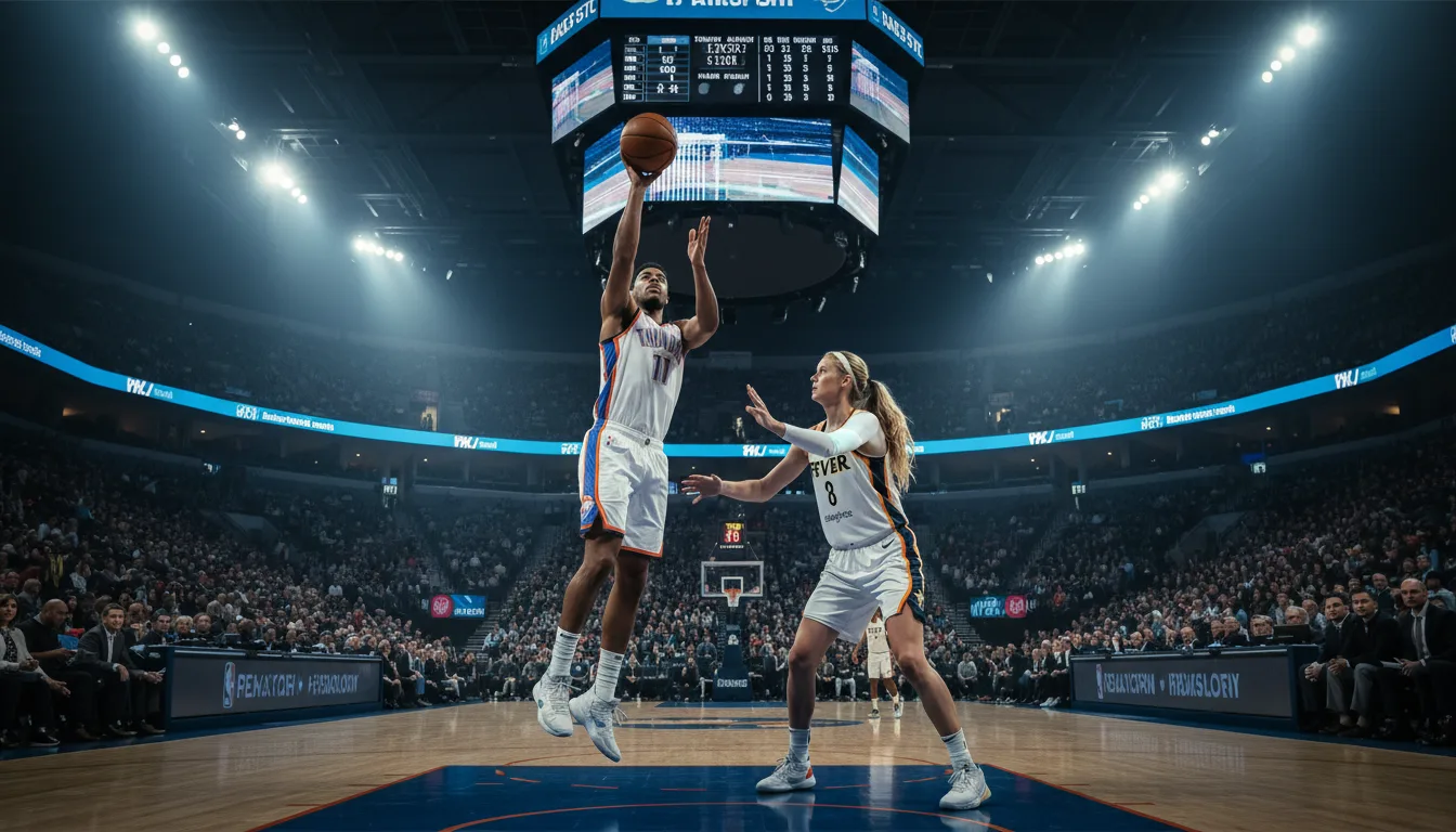 WNBA球員蘇菲·坎寧安於印城步行者隊比賽中